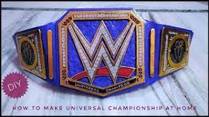How To Make Wwe Championship Belt At Home. How To Make Universal Title From  Cardboard. Tutorial #Diy - Youtube
