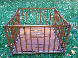 Vintage Wood Playpen Vintage Portable Crib Vintage Porta Etsy Vintage Wood Portable Crib Cribs