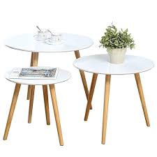 Nesting Tables Set Of 3 Coffee Table Round End Side Table Night Stand Table Telephone Sofa Snack Table F Coffee Table Nesting Tables Nesting Tables Living Room