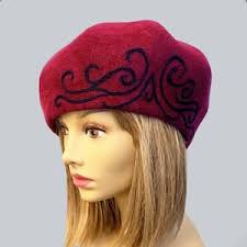 Buy 1950s Marshall Field Millinery Hat. Wool Ivory Vintage With Wide Brim.  Made in France. Online in India