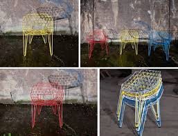 Continuous Wire Chair By Wilde Spieth Cu Drahtstuhl Stuhle Dekoration