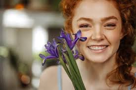 Bouquet of iris with roses stock image. Image of iris