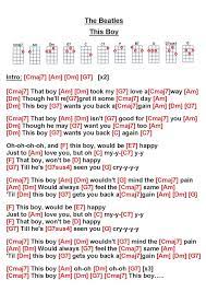 The Beatles This Boy W Easy Ukulele Songs Ukulele Songs Beatles Music