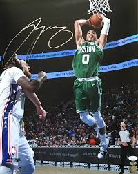 Jayson tatum just did robin lopez very, very dirty. Jayson Tatum Signed Celtics Slam Dunk 16x20 Photo Jsa Coa Pristine Auction