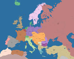 A Map Of Europe In 1900 Europe Map Map Europe