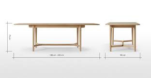 gideon table rectangulaire extensible 6 a 8 personnes chene extendable dining table oak dining table dining