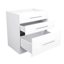 Custom kitchen cabinets come in wood grains. Base Three 3 Drawer Pot Draw 80cm Kitchen Cabinets Perth