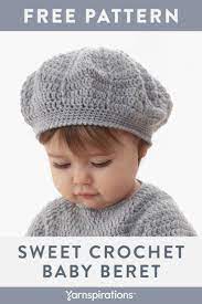 This Free Crochet Baby Hat Pattern Is Soft And Lightweight In Patons Beehive Baby Sport Yarn Yarnspiratio Crochet Baby Hat Patterns Crochet Baby Hats Crochet