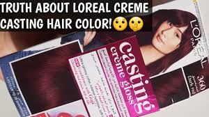 Dark red hair has deep orange, violet, or burgundy undertones. Loreal Creme Casting Gloss In Shade 360 Dark Red Review Youtube