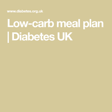 Low Carb Meal Plan Diabetes Uk Low Carb Meal Plan Meal Planning Carbs