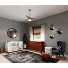 The design is coherent, compact, and able to fit perfectly in any contemporary small room or office. Hunter Aker 2 Light 36 Indoor Ceiling Fan In Brushed Nickel Lightsonline Com