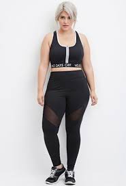 Plus Size Mesh Paneled Athletic Leggings Plus Size Athletic Wear Sport Outfits Athletic Outfits