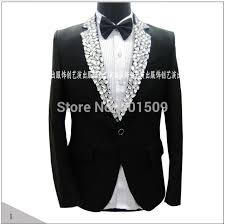Black And Gold Mens Wedding Suit 100 Real Photos Mens Hand Sewing Rhinestone Beading Collar Tuxedo Jacket Stage Performance Rhinestone Jacket In Mens Tuxedo Suits Tuxedo Suit Tuxedo Jacket