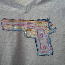 Learning to embroider is not as tough as you might think! Neon Gun Rhinestud Shirt 360 Custom Ink Online Store Powered By Storenvy