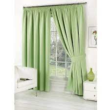 Dreamscene Blackout Pencil Pleat Curtains Sage Curtains Ready Made Pleated Curtains Sage Green Curtains
