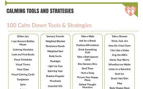 100 Calm Down Tools And Strategies You Can Use Today
