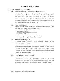 Format gambar contoh surat justifikasi terlengkap 2019. Justifikasi Teknis Cco