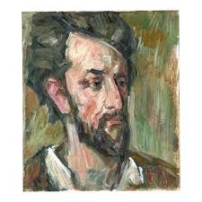 Justin Mortimer, Uk, Oil/b Portrait Face Green Nose