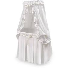 Badger Basket Majesty Baby Bassinet With Canopy White Walmart Com