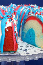 Firecracker Red White And Blue Cake Recipe 4th Of July Desserts 4th Of July Cake Blue Cakes