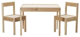 Ikea Latt Children S Table With 2 Chairs White Pine Beige Amazon Co Uk Kitchen Home