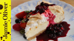 Piled high with tropical fruits, softly whipped cream and runny honey, it's a real. Jamie Oliver S 4th July Nyc Cheesecake Youtube