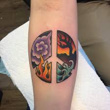 The wrists, hips, stomach and feet are the body parts generally used to sport a tattoo. Peace Sign Tattoo 40 Peace Sign Tattoos Hippie Tattoo Peace Tattoos