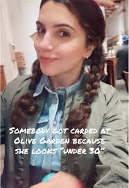 When you’re here you’re (30 or under) family. #olivegarden #dinner #date  #wife #almost40