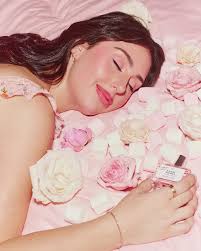 My perfume collab with @gourmandbeauty is LIVE!!! Angel Soirée is the pink  princess marshmallow lychee vanilla scent of my dreams, and I'm so happy  it's finally here! #coteriexlmg