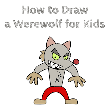 How To Draw A Werewolf For Kids How To Draw Easy