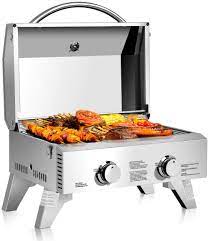 › natural gas tabletop grill. Amazon Com Giantex Propane Tabletop Gas Grill Stainless Steel Two Burner Bbq With Foldable Leg 20000 Btu Perfect For Camping Picnics Or Any Outdoor Use 22 X 18 X 15 Silver Home Improvement
