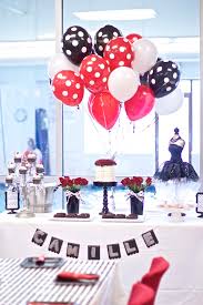Kate spade was an iconic american fashion designer who often mixed black and white with. Kara S Party Ideas Black White Red Elegant Birthday Party