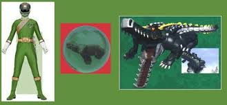 Cyan Wild Force Ranger With Her Animal Crystal And Elephant Wildzord Power Rangers Wild Force All Power Rangers Green Ranger