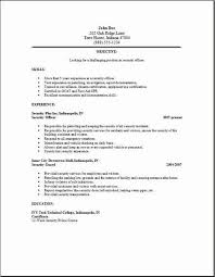 Creating a security guard/officer resume objective before you begin the task of constructing your security guard resume objective, write down all your skills, education, and certifications, as these can help you choose what to highlight. Security Resume Job Resume Examples Samples Free Edit With Word