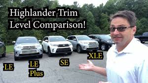 Check spelling or type a new query. Comparing 2018 Highlander Models How To Pick Your Trim Level Youtube