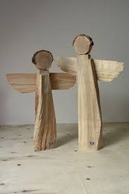 Handgefertigtes Holzengelpaar Unikate Weihnachtsholz Diy Weihnachten Holz Handwerk