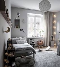 Children's room in white color with grey canopy and pink pillows on the floor. Soft Grey Shades In This Stylish Children S Room Paul Paula Stylish Kids Room Kids Room Grey Toddler Boys Room