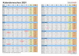 Monatskalender 2021 kostenlos zum ausdrucken. Kalenderwochen 2021 Schweiz