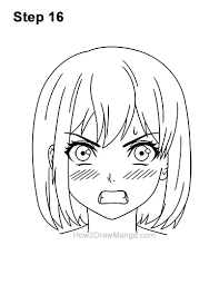 Manghere recommends you some short manga. How To Draw A Manga Girl Angry Step By Step Pictures How 2 Draw Manga