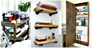 50 Unique Diy Bathroom Storage Ideas You Must Try Diy Crafts