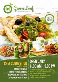 Vegetarian Restaurant Menu Poster Food Menu Design Food Poster Design Food Graphic Design