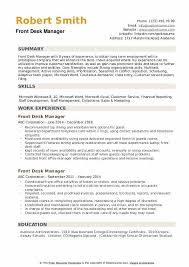 A highly efficient front office manager who has often been known as an embodiment of hospitality & is quite adept in handling revenue management, personnel management, corporate policy implementation, general administrative activities, training, as well as facilities management. Front Desk Manager Resume Samples Qwikresume