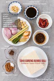 Tahu Goreng Bumbu Bali Balinese Sauce Fried Tofu Recipe Tofu Fried Tofu Food