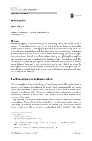 Pdf Zoomorphism