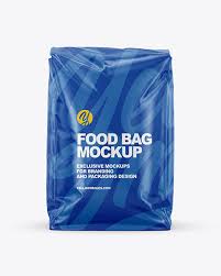 Matte Food Bag Mockup Front View Yellow Author