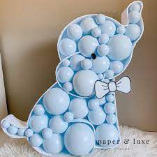 Blue elephant theme baby shower games cards pack for boys, 250 cards boy baby shower with 5 games and 20 matching pencils for baby shower decorations party supplies 4.7 out of 5 stars 250 $19.99 $ 19. Elephant Baby Shower Decoration Diy Paper And Luxe
