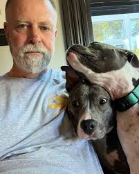 Everyone said they were coming to adopt Unit Five but he's still here!!  He's a big, and boy do mean we big, goofy, slobbery, baby dog that is  looking for a sturdy