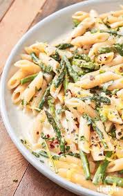 Lemony Asparagus Pasta S Got Your Veggies Carbs And Wine Recipe Asparagus Pasta Recipes Asparagus Recipe Pasta Dishes