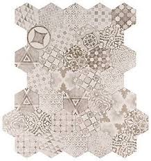 Sell outdoor ceramic wall tile from canada. Msi Stone Ulc Patternia Hexagon 7 In X 8 In Glazed Ceramic Wall Tile The Home Depot Canada Ceramic Wall Tiles Wall Tiles Ceramic Mosaic Tile