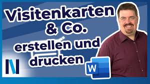 Check spelling or type a new query. Word 31 So Erstellst Und Druckst Du Visitenkarten Richtig Youtube